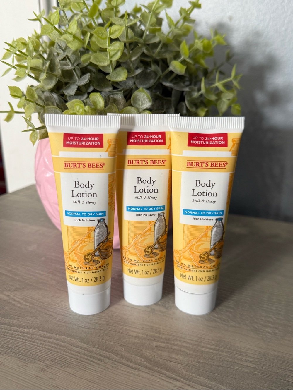 Burt's Bees Yellow & White Milk & Honey Body Lotion Trio